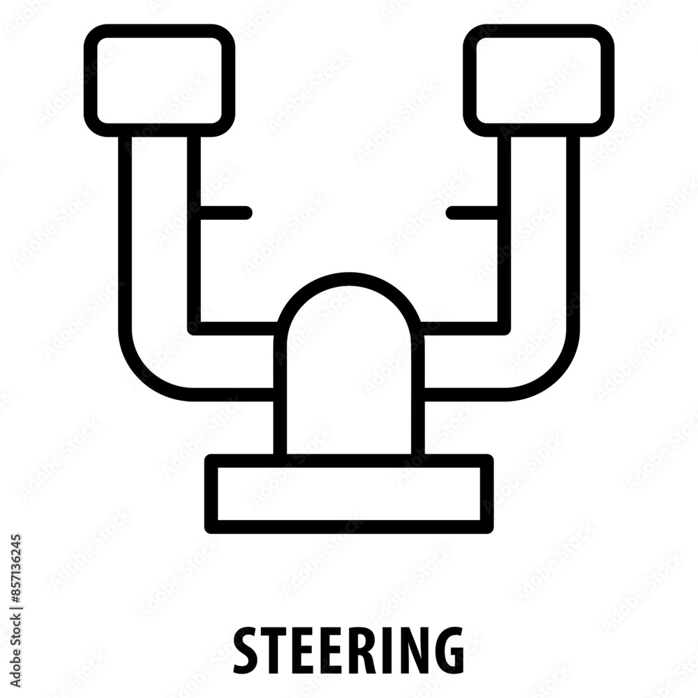 Aufkleber steering icon simple and easy to edit for your design elements