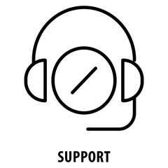 Support Icon simple and easy to edit for your design elements