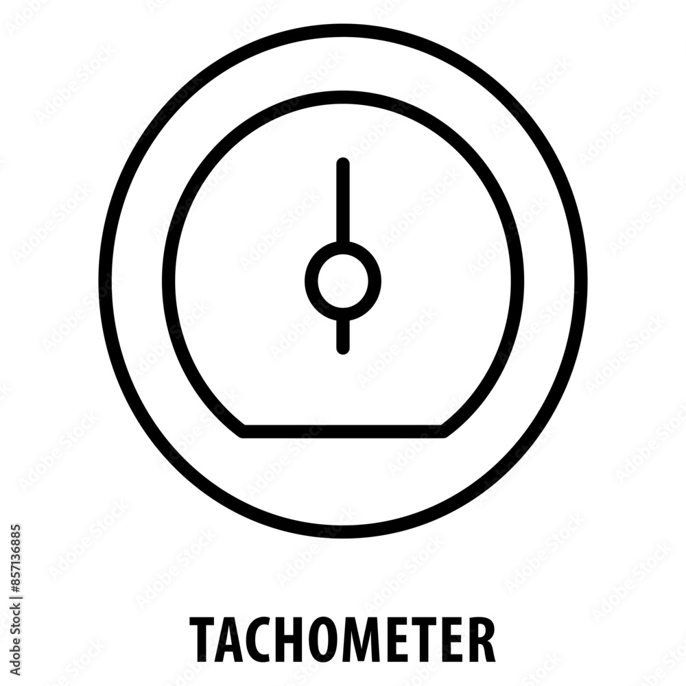 Poster tachometer icon simple and easy to edit for your design elements