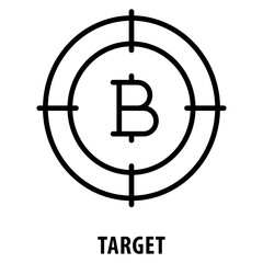 Target Icon simple and easy to edit for your design elements