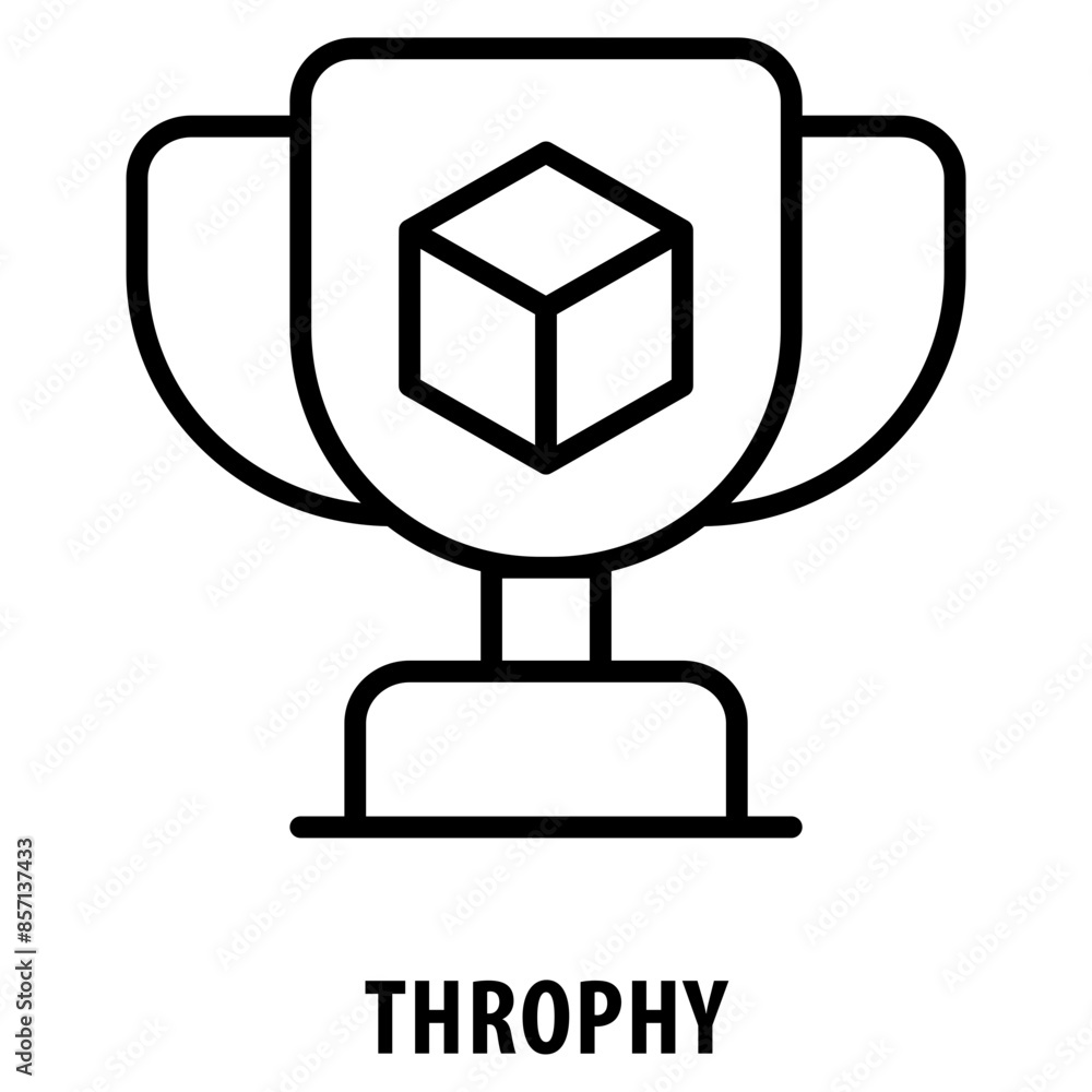 Poster throphy icon simple and easy to edit for your design elements