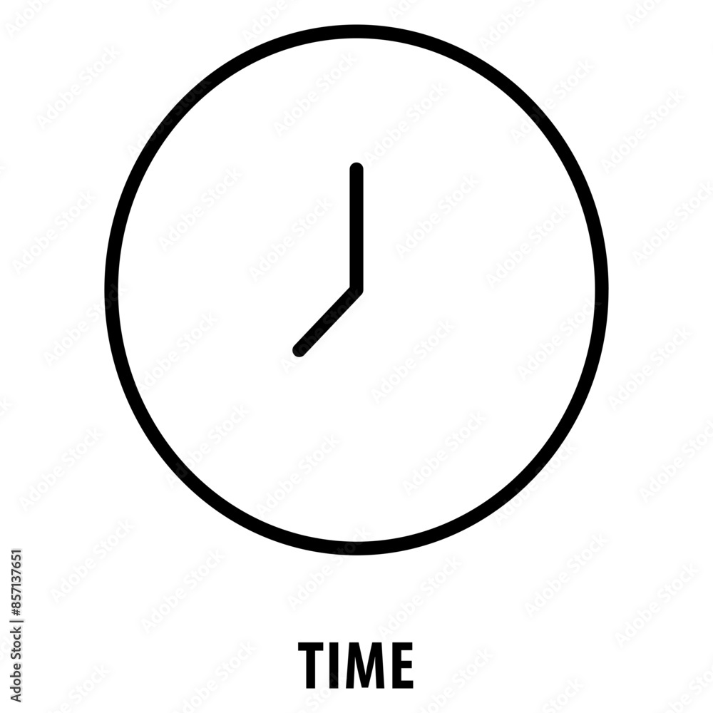 Poster time icon simple and easy to edit for your design elements
