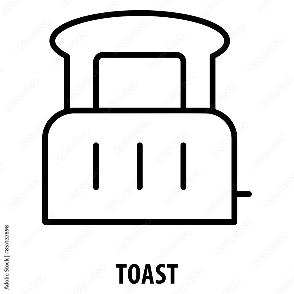 Poster toast icon simple and easy to edit for your design elements