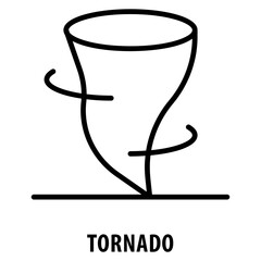 Tornado Icon simple and easy to edit for your design elements