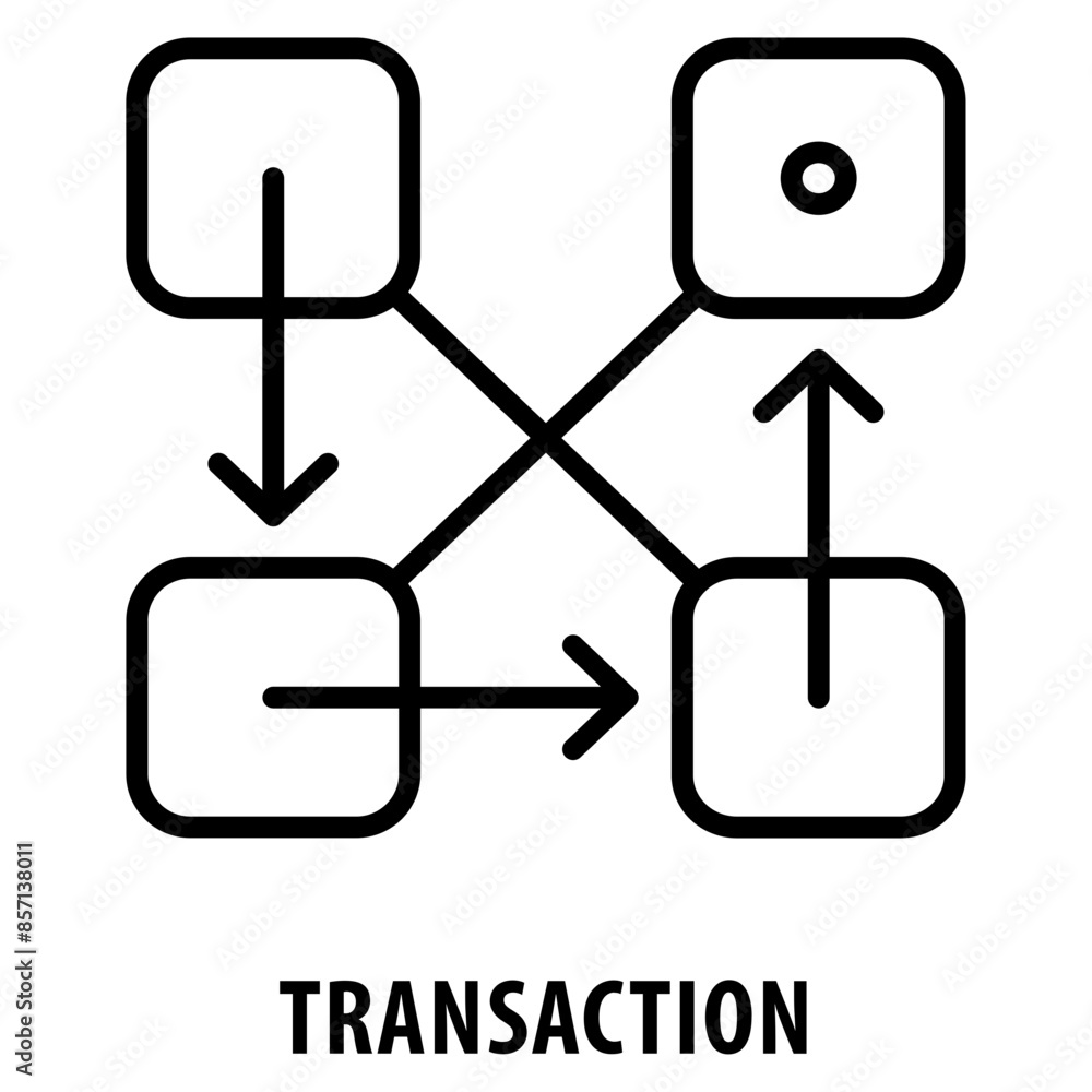 Poster transaction icon simple and easy to edit for your design elements
