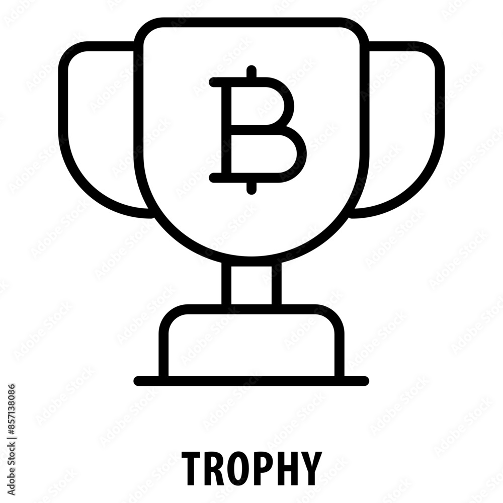 Poster trophy icon simple and easy to edit for your design elements