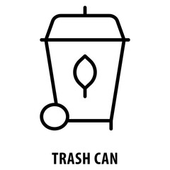 Trash can Icon simple and easy to edit for your design elements