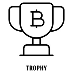 Trophy Icon simple and easy to edit for your design elements