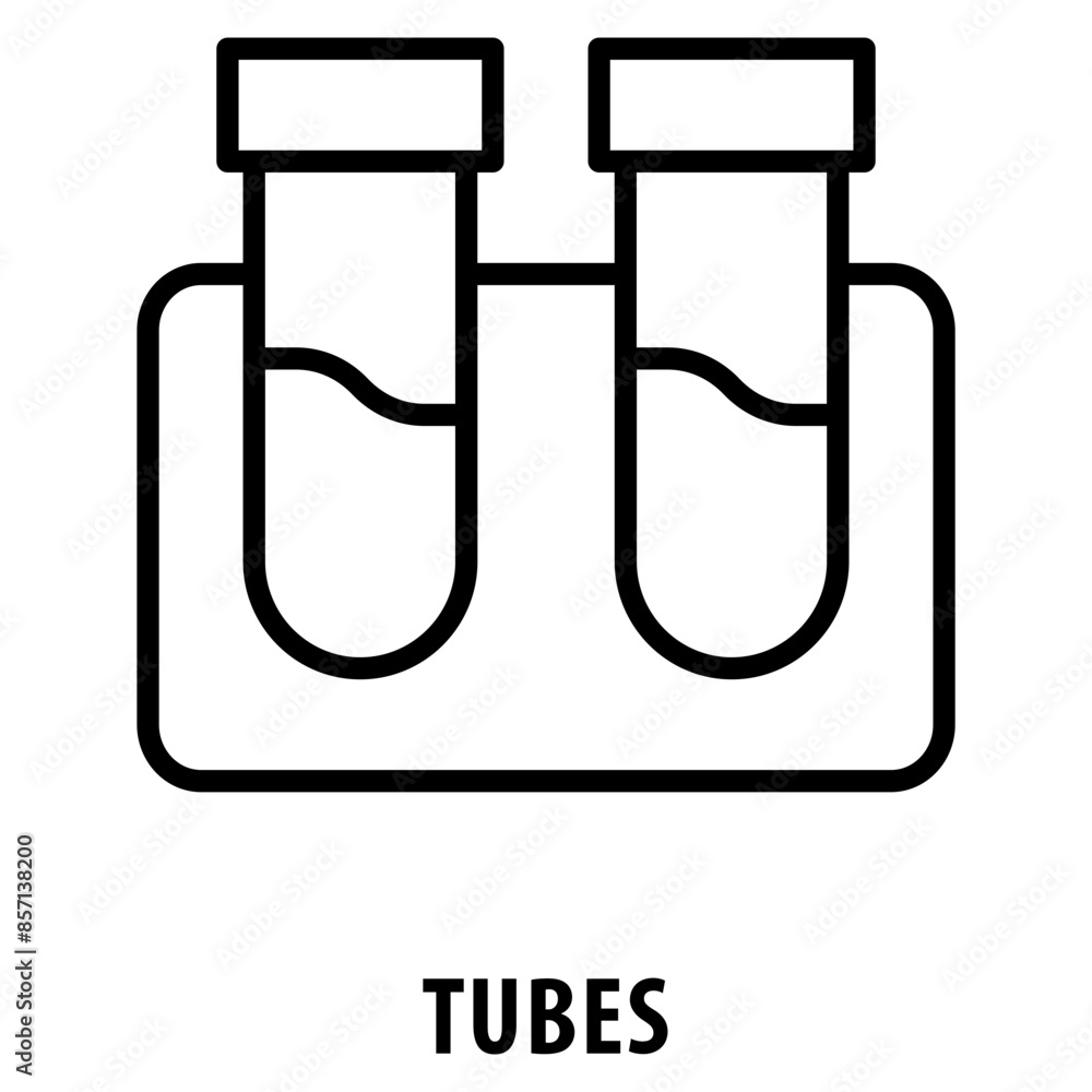 Poster tubes icon simple and easy to edit for your design elements