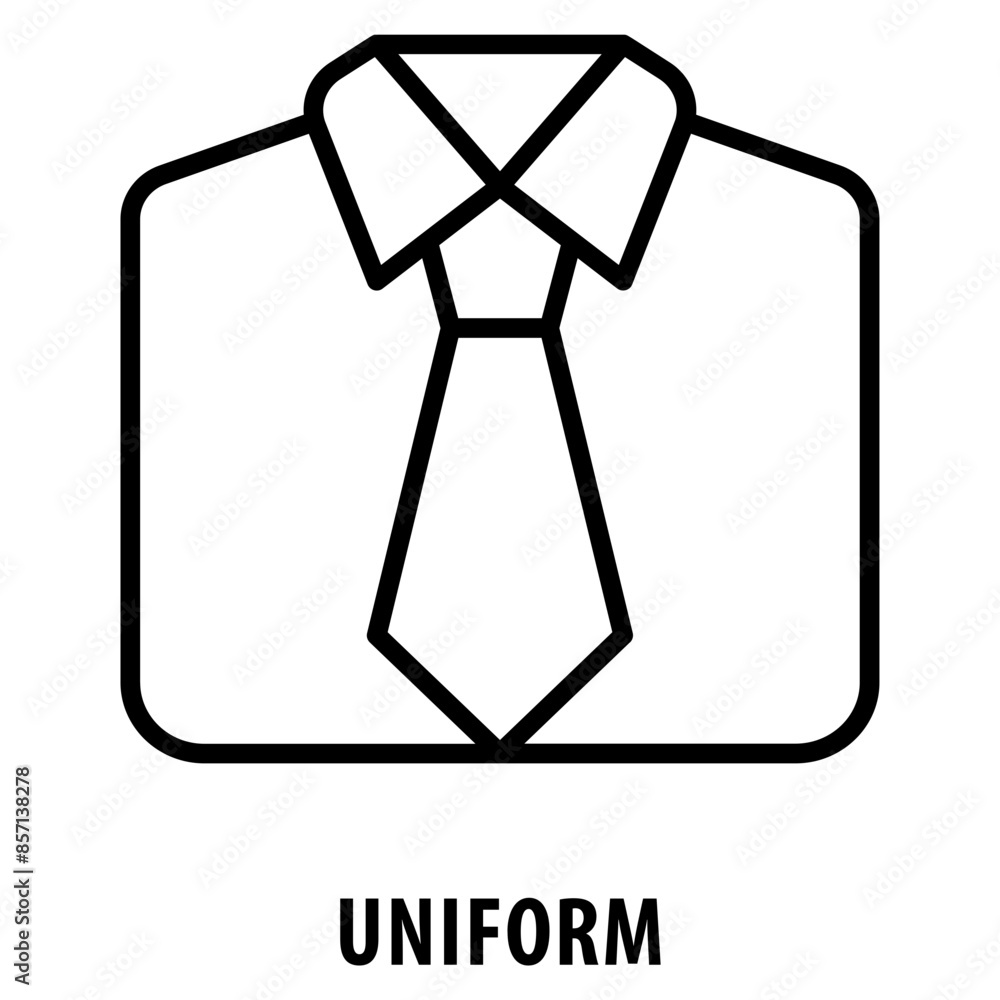 Poster uniform icon simple and easy to edit for your design elements