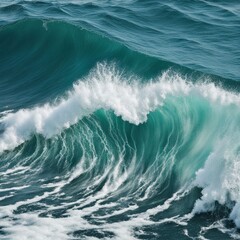 wave breaking on the beach