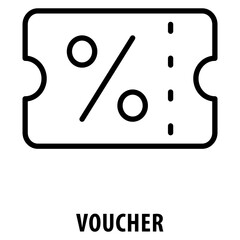 Voucher Icon simple and easy to edit for your design elements