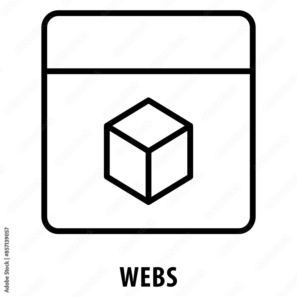 Poster webs icon simple and easy to edit for your design elements