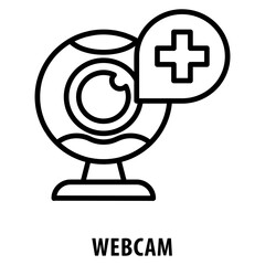 Webcam Icon simple and easy to edit for your design elements