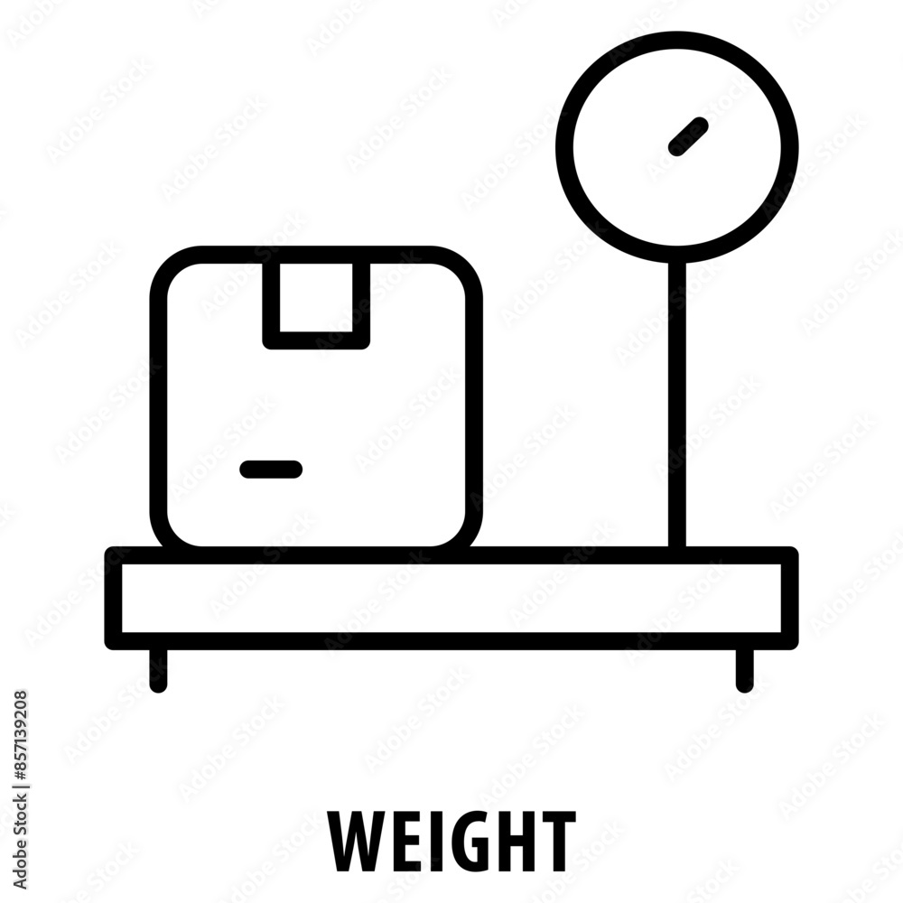 Poster weight icon simple and easy to edit for your design elements