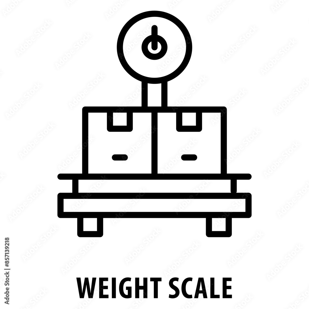 Poster weight scale icon simple and easy to edit for your design elements