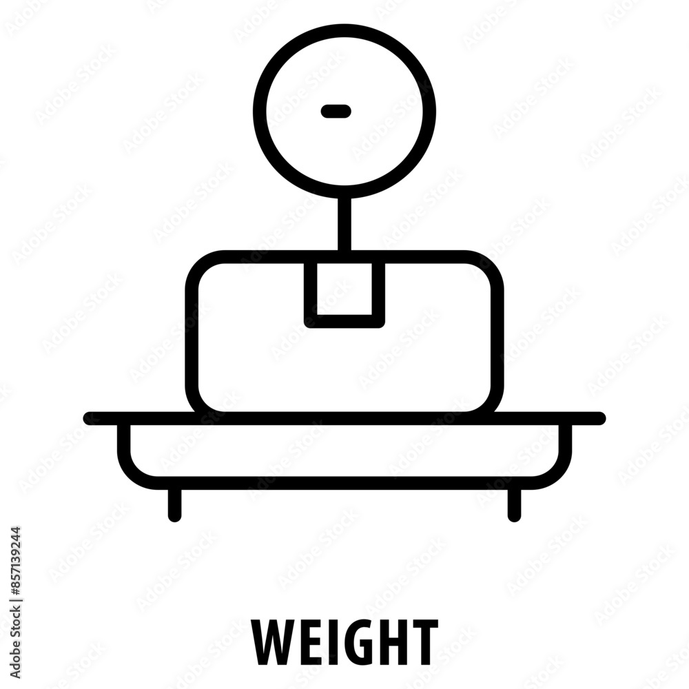 Poster weight icon simple and easy to edit for your design elements