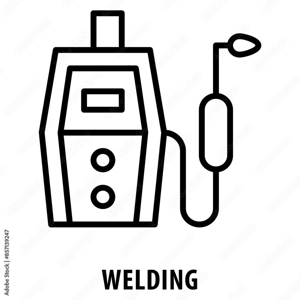 Poster welding icon simple and easy to edit for your design elements