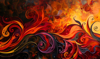 fire spark burn on dark background