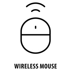 Wireless Mouse Icon simple and easy to edit for your design elements