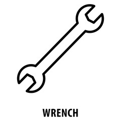 Wrench Icon simple and easy to edit for your design elements