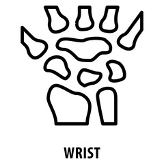 wrist Icon simple and easy to edit for your design elements