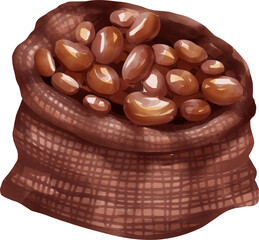 cocoa watercolor elements