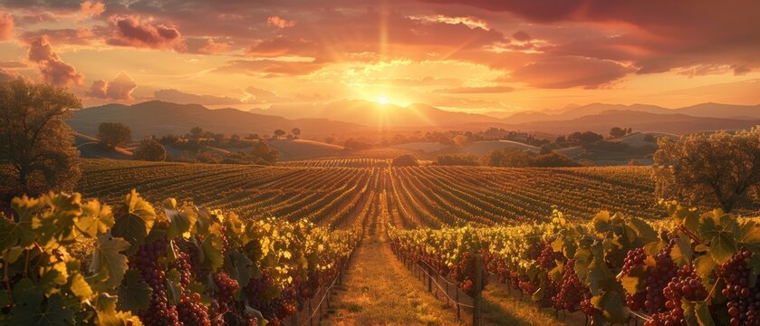 Vineyard Sunset.
