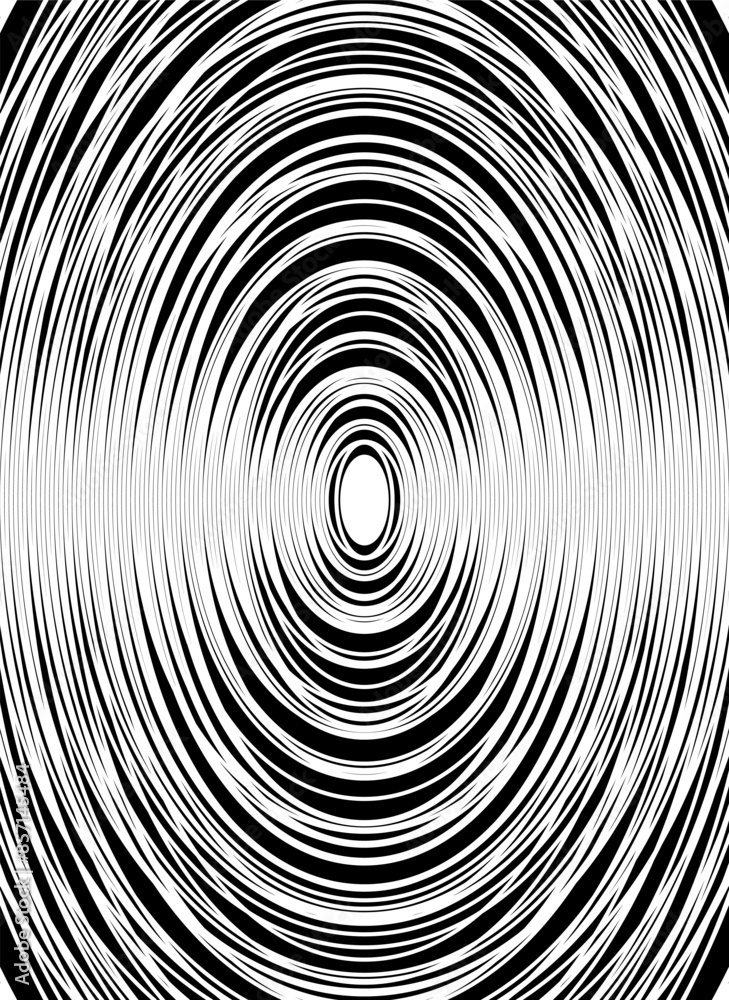 Aufkleber fully editable vector element. black and white abstract circular pattern background. vector format i