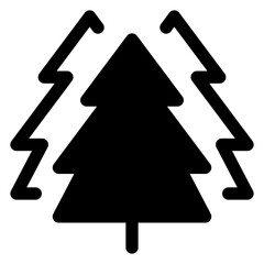 tree  glyph  icon vector illustration isolated on white background