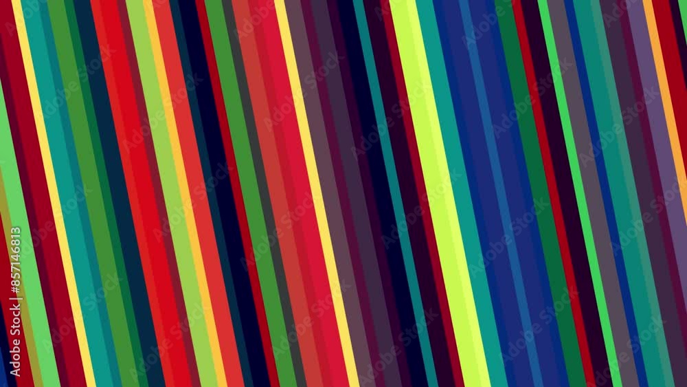 Aufkleber animation of geometric line squares move colorful design