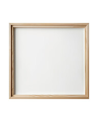 Modern Light Wood Frame with Blank Square Canvas for Custom Art and Photography Displays.