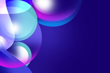 Abstract modern gradient neon soft light blue background with geometric circle wave pattern for Graphic Business hitech technology digital design illustration web template backdrop desktop wallpaper