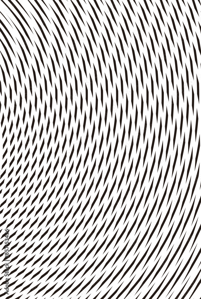 Aufkleber black and white abstract dynamic movement of stripes. vector format illustration. fully editable vec