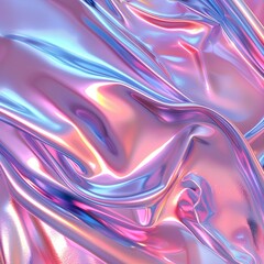 Obraz premium Shiny Purple and Blue Plastic Waves Background