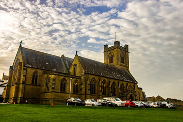 The 19th century church building of St Michaels at Aberystwyth in Wales