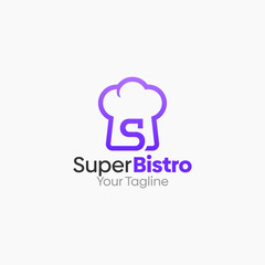 Super Bistro Logo Vector Template Design. Good for Business, Start up, Agency, and Organization