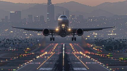 Take off west from LAX AI generated