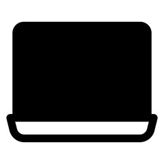 laptop  glyph  icon vector illustration isolated on white background