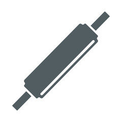 Dough rolling pin icon