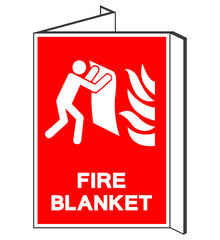 Fire Blanket Symbol Sign, Vector Illustration, Isolate On White Background Label. EPS10