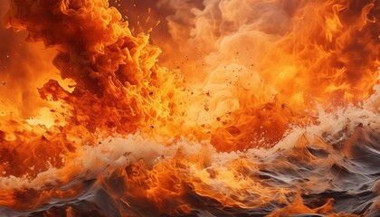 Raging Fire and Water Clash Imagery