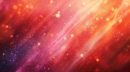 Obraz premium Vivid red-orange-pink hues light flares dots star patterns background
