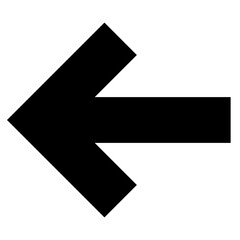 Obraz premium left glyph icon vector illustration isolated on white background