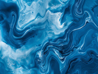 Obraz premium Abstract Blue Background, Generative AI Illustration