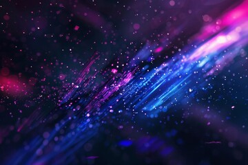 Obraz premium A dark abstract background with a burst of blue and purple light