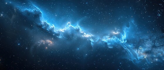 Naklejka premium background of a starry night sky, showcasing constellations and the Milky Way, perfect for astronomy themes