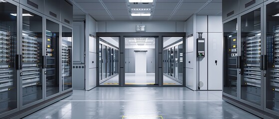 A  model of a secure server room