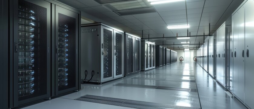 A  model of a secure server room