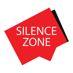 silence zone sign with megaphone vector icon